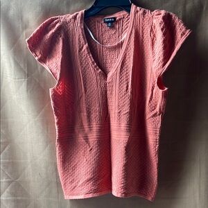 Torrid Orange Blouse with V-Neck